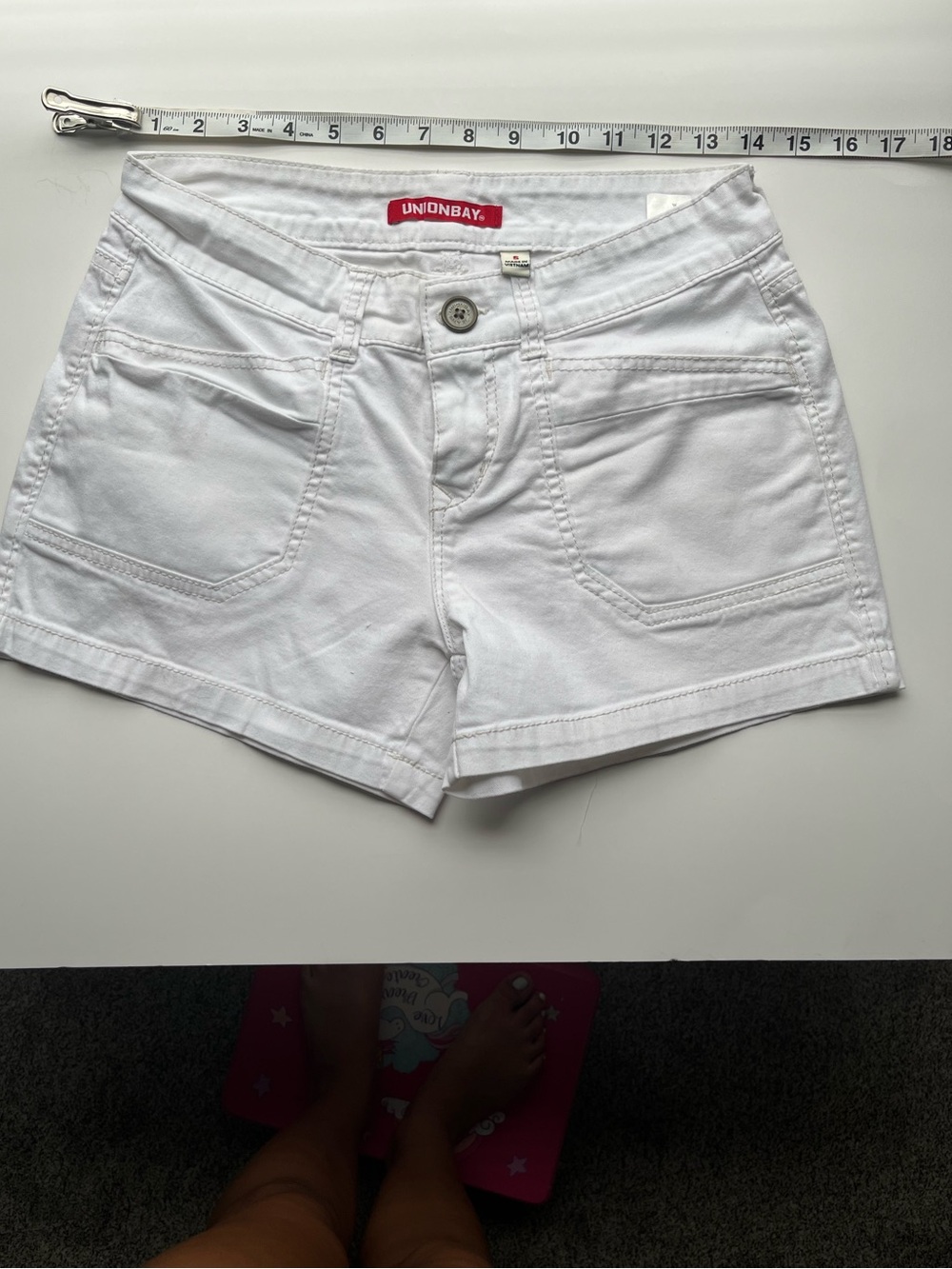 UNIONBAY White Women's Denim Short Shorts